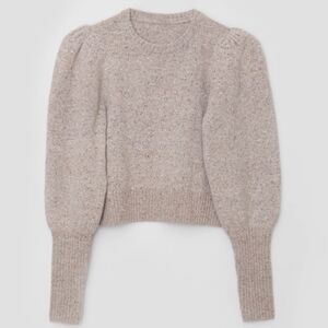 Rocky Barnes The Bright Side Pearl Topanga Crewneck Puff Sleeve Sweater Size: XS